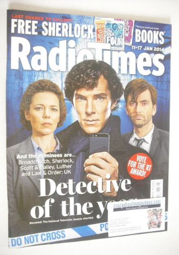 Radio Times magazine - Detective Of The Year cover (11-17 January 2014)