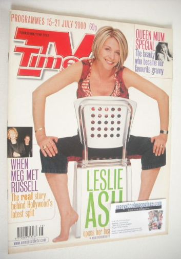 TV Times magazine - Leslie Ash cover (15-21 July 2000)