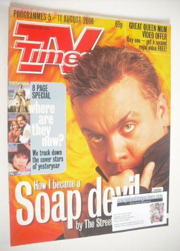 TV Times magazine - Lee Boardman cover (5-11 August 2000)