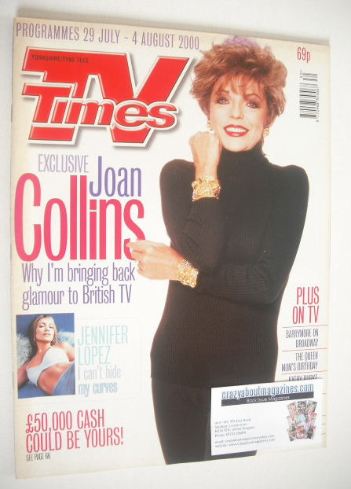 TV Times magazine - Joan Collins cover (29 July - 4 August 2000)