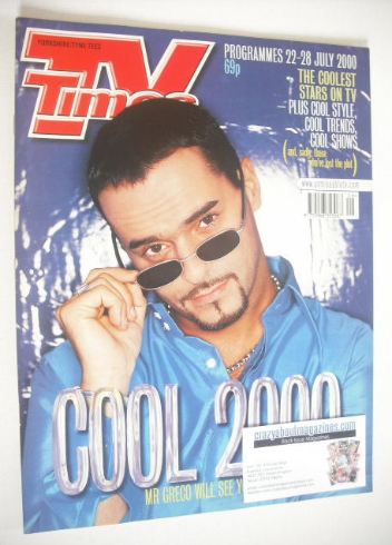 TV Times magazine - Michael Greco cover (22-28 July 2000)