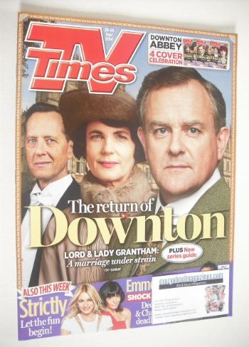 TV Times magazine - Downton Abbey cover (20-26 September 2014 - Cover 1 of 4)