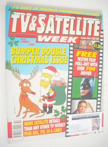 TV & Satellite Week magazine - Christmas & New Year Issue (18 December 1993 - 1 January 1994)