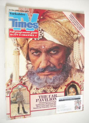 TV Times magazine - The Far Pavilions cover (31 December 1983 - 6 January 1984)