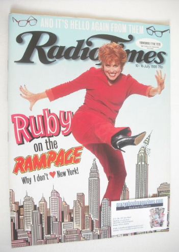 <!--1999-07-10-->Radio Times magazine - Ruby Wax cover (10-16 July 1999)