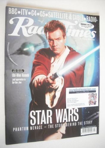 <!--1999-07-03-->Radio Times magazine - Obi-Wan Kenobi cover (3-9 July 1999