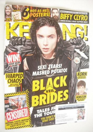 Kerrang magazine - Andy Biersack cover (11 July 2015 - Issue 1576)