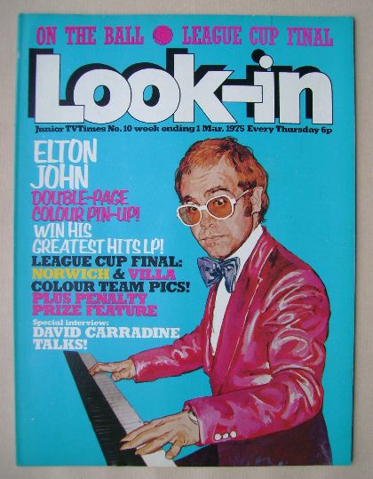 <!--1975-03-01-->Look In magazine - Elton John cover (1 March 1975)