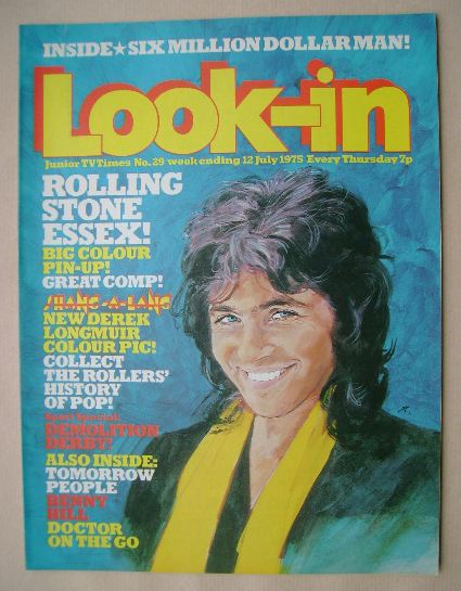 Look In magazine - David Essex cover (12 July 1975)