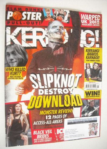 Kerrang magazine - Slipknot cover (20 June 2015 - Issue 1573)