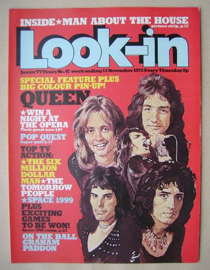 <!--1975-11-15-->Look In magazine - Queen cover (15 November 1975 - Number 