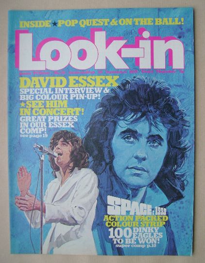 Look In magazine - David Essex cover (20 September 1975)