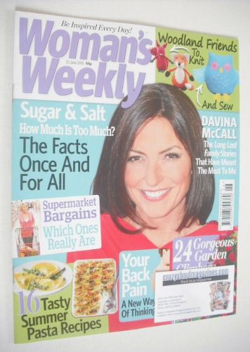 Woman's Weekly magazine (23 June 2015 - Davina McCall cover)