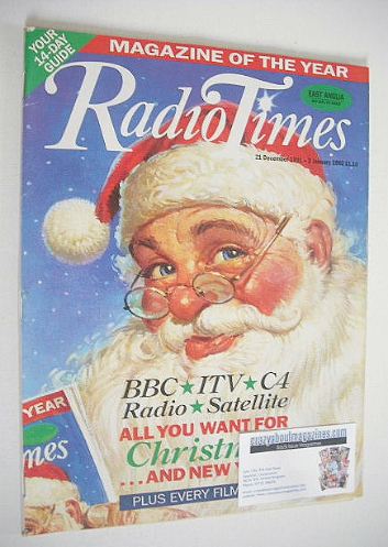 Radio Times magazine - Santa Claus cover (21 December 1991 - 3 January 1992)
