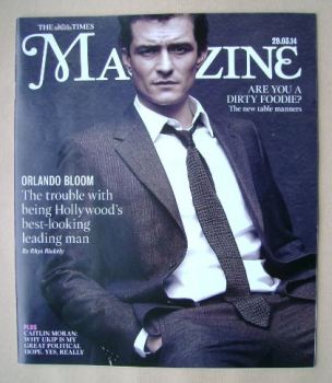 The Times magazine - Orlando Bloom cover (29 March 2014)