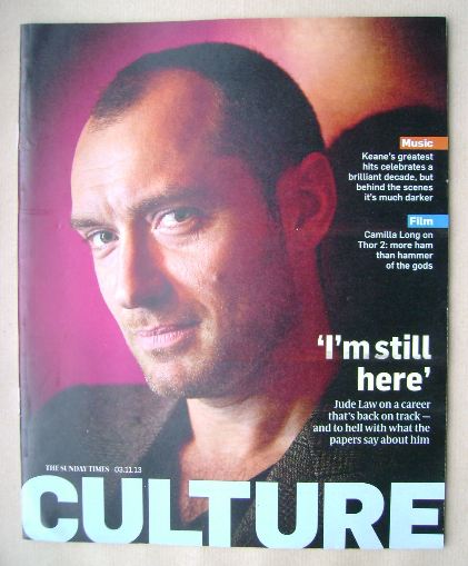 Culture magazine - Jude Law cover (3 November 2013)