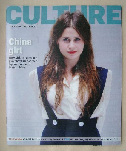 <!--2013-07-21-->Culture magazine - Lucy Kirkwood cover (21 July 2013)