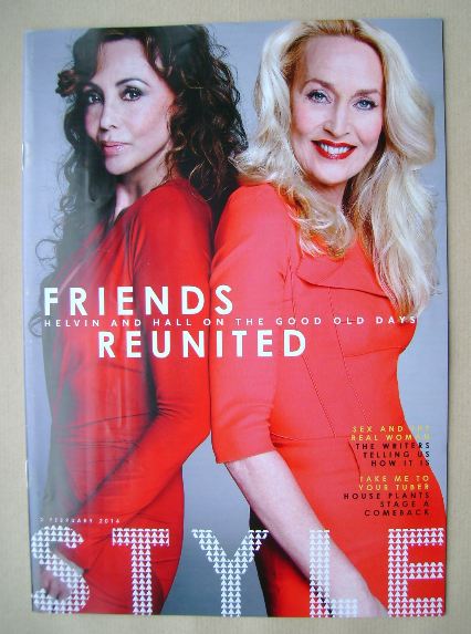Style magazine - Marie Helvin and Jerry Hall cover (2 February 2014)