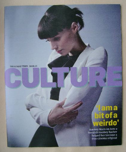Culture magazine - Rooney Mara cover (18 August 2013)