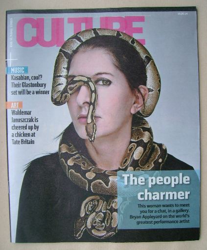 Culture magazine - Marina Abramovic cover (15 June 2014)