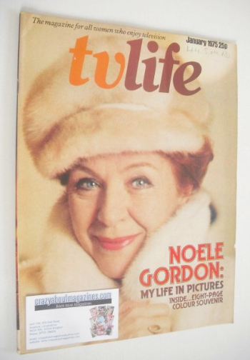 <!--1975-01-->TV Life magazine - Noele Gordon cover (January 1975)