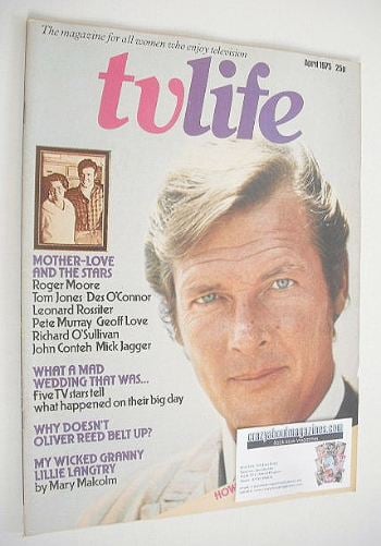TV Life magazine - Roger Moore cover (April 1975)