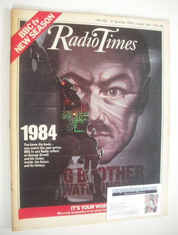 <!--1983-12-31-->Radio Times magazine - Big Brother cover (31 December 1983