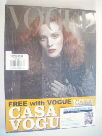 Vogue Italia magazine - October 2011 - Karen Elson cover
