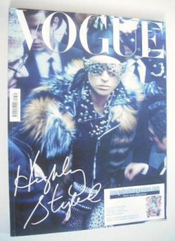 Vogue Italia magazine - November 2011 - Raquel Zimmermann cover