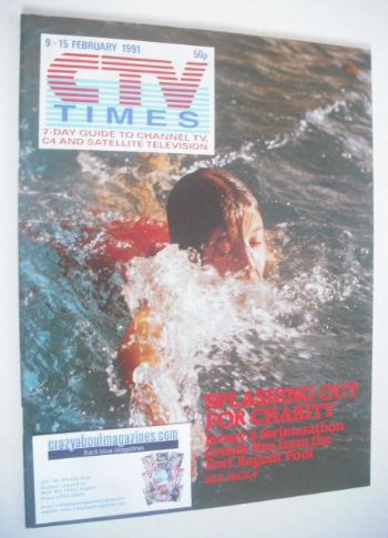 CTV Times magazine - 9-15 February 1991 - Jersey's Swimarathon cover