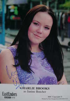 Charlie Brooks autograph (EastEnders actor)