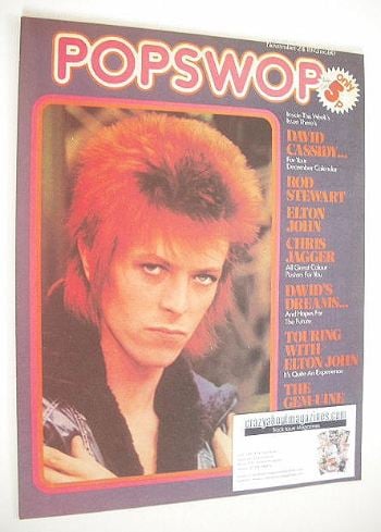 Popswop magazine - 24 November 1973 - David Bowie cover