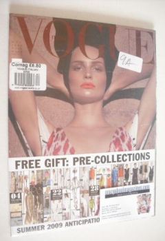 Vogue Italia magazine - December 2008 - Katrin Thormann cover