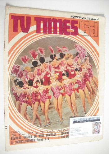 <!--1966-10-29-->TV Times magazine - The Tiller Girls cover (29 October - 4