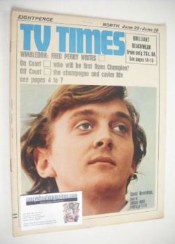 TV Times magazine - David Hemmings cover (22-28 June 1968)