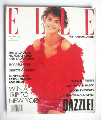 <!--1990-12-->Australian Elle magazine - December 1990 - Linda Evangelista 