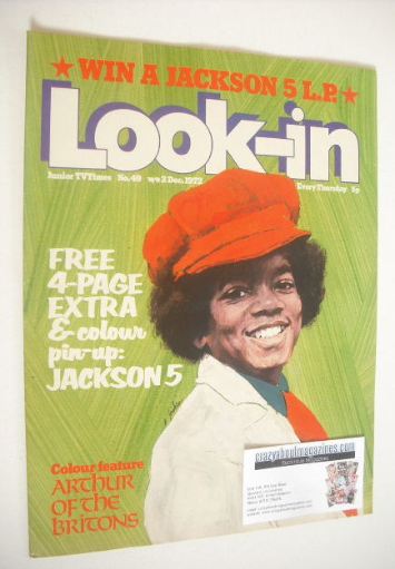 Look In magazine - Michael Jackson cover (2 December 1972)
