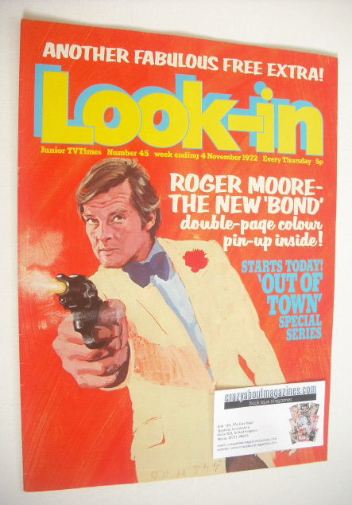 Look In magazine - Roger Moore cover (4 November 1972)