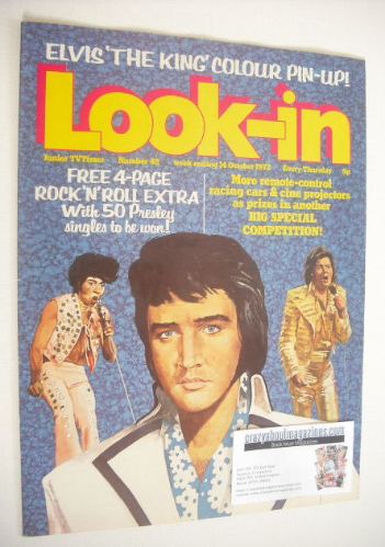 Look In magazine - Elvis Presley cover cover (14 October 1972)