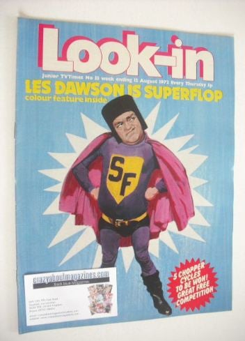 Look In magazine - Les Dawson cover (12 August 1972)