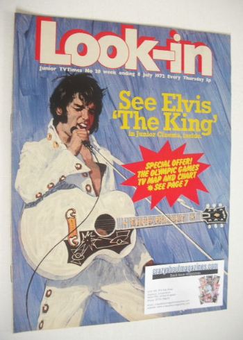 Look In magazine - Elvis cover (8 July 1972)
