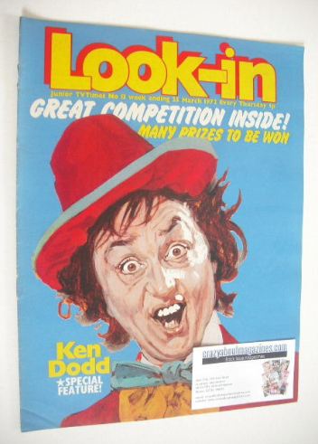 Look In magazine - Ken Dodd cover (25 March 1972)