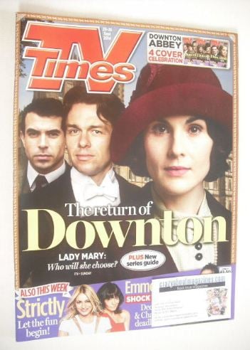 <!--2014-09-20-->TV Times magazine - Downton Abbey cover (20-26 September 2