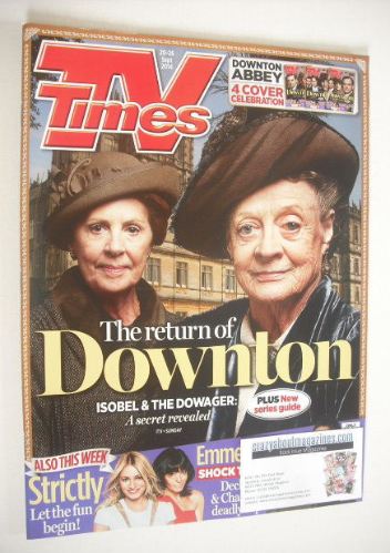TV Times magazine - Downton Abbey cover (20-26 September 2014 - Cover 4 of 4)