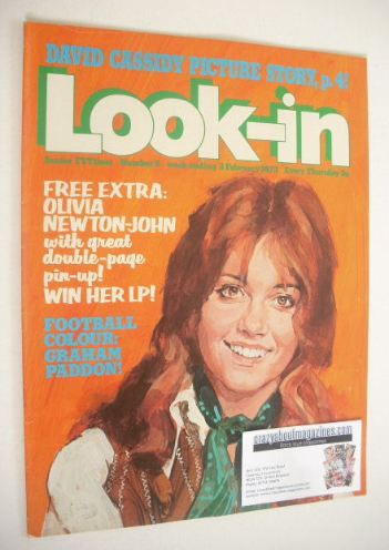 Look In magazine - Olivia Newton-John cover (3 February 1973)