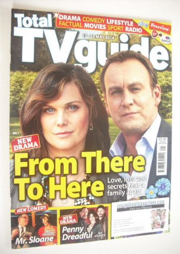 <!--2014-05-17-->Total TV Guide magazine - Philip Glenister and Liz White c