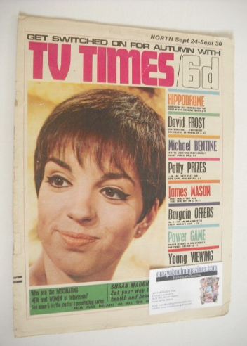 <!--1966-09-24-->TV Times magazine - Liza Minnelli cover (24-30 September 1