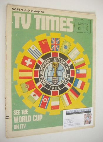 <!--1966-07-09-->TV Times magazine - World Cup cover (9-15 July 1966)
