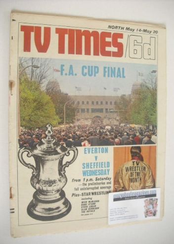 <!--1966-05-14-->TV Times magazine - F.A. Cup Final cover (14-20 May 1966)