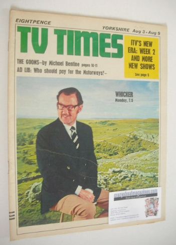 TV Times magazine - Alan Whicker cover (3-9 August 1968)